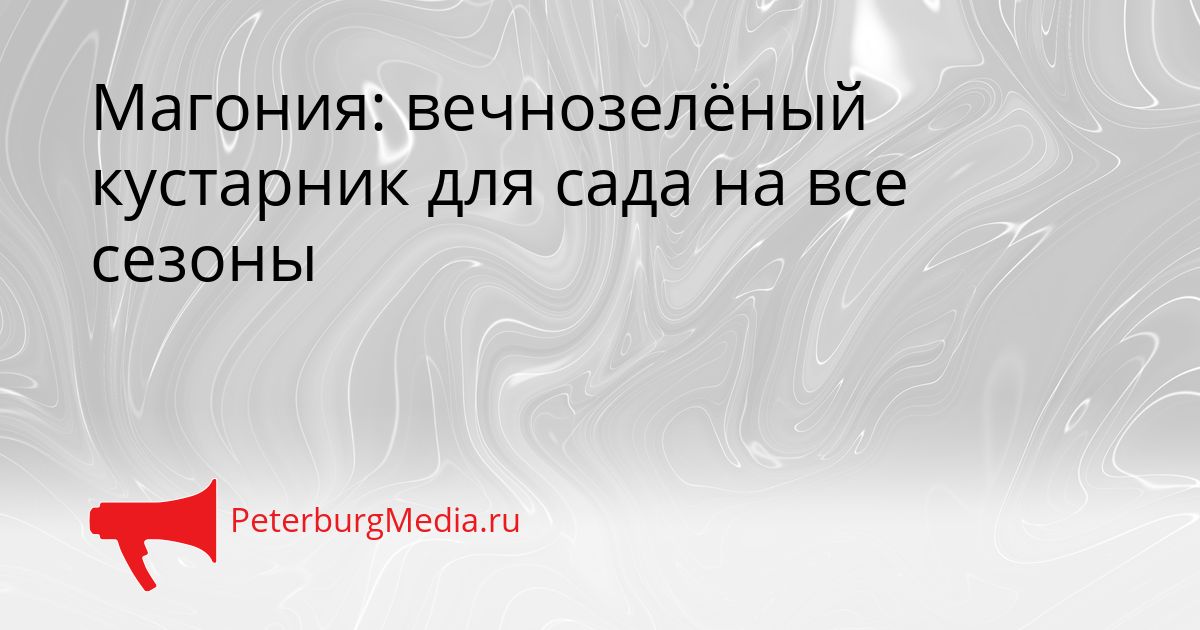 Магония: вечнозелёный кустарник для сада на все сезоны Сгенерировано