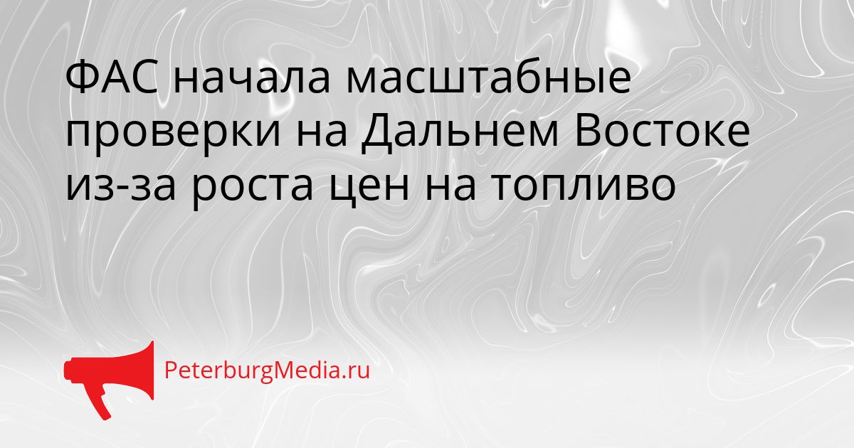 ФАС начала масштабные проверки на Дальнем Востоке из-за роста цен на топливо Сгенерировано