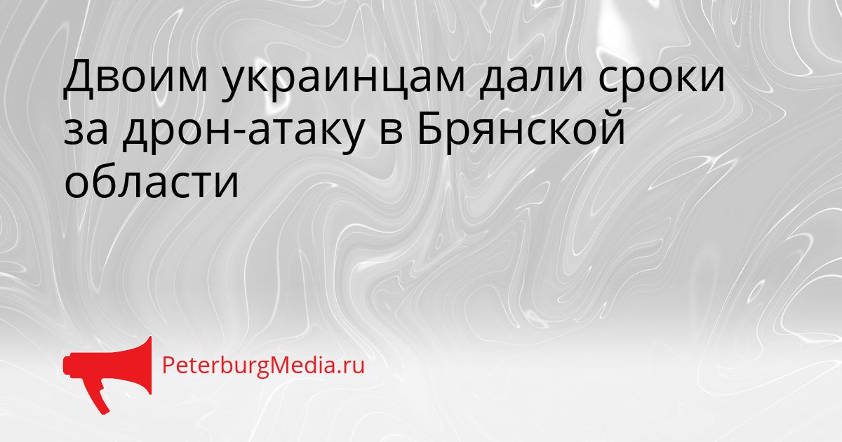 Двоим украинцам дали сроки за дрон-атаку в Брянской области Сгенерировано