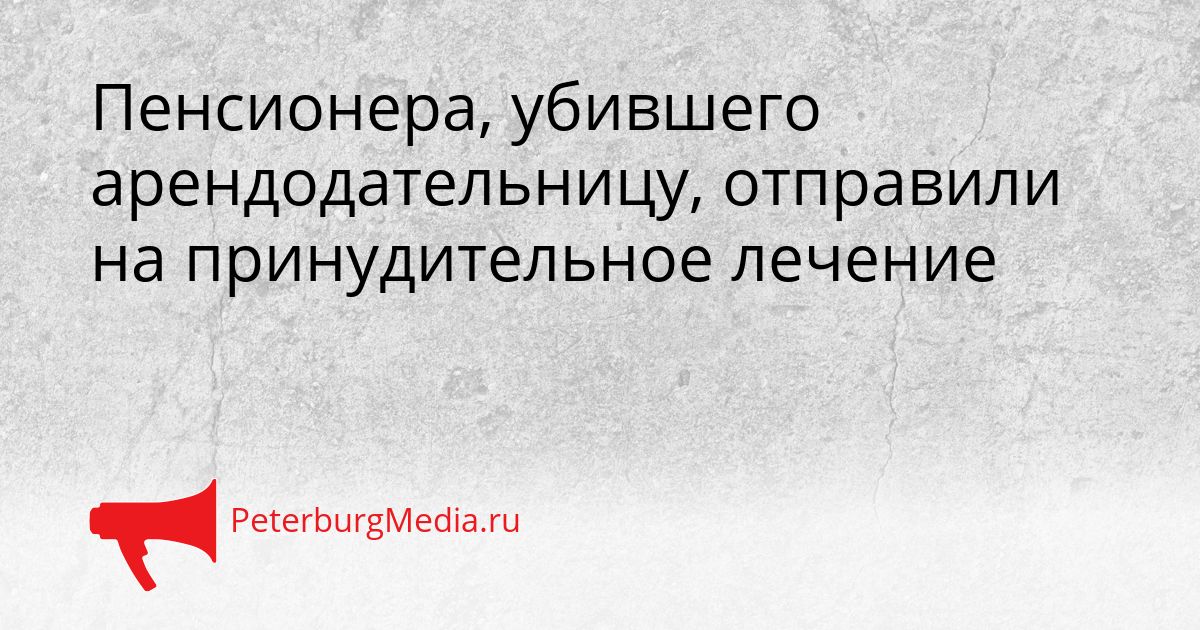 Пенсионера, убившего арендодательницу, отправили на принудительное лечение