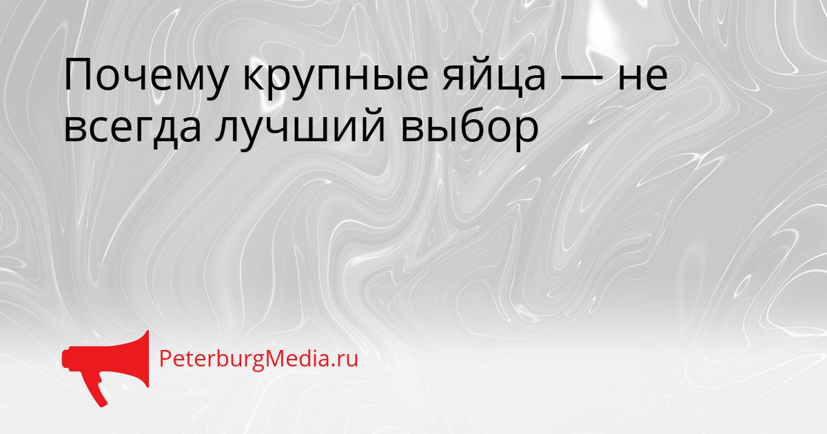 Почему крупные яйца — не всегда лучший выбор