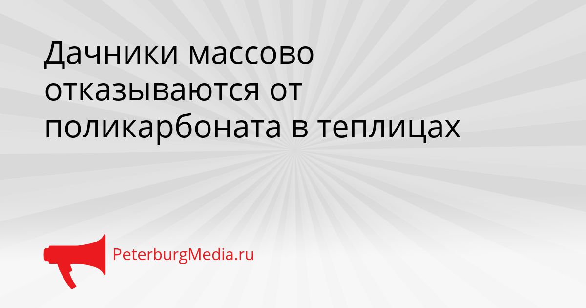 Дачники массово отказываются от поликарбоната в теплицах