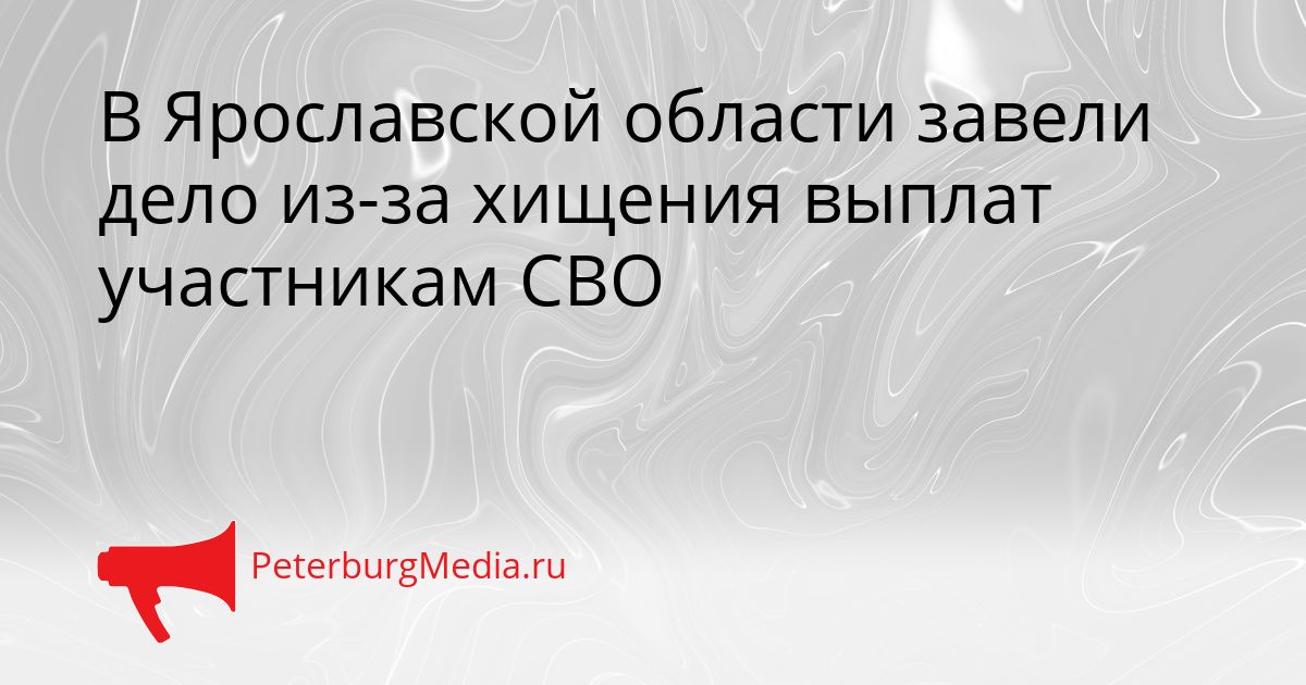 В Ярославской области завели дело из-за хищения выплат участникам СВО