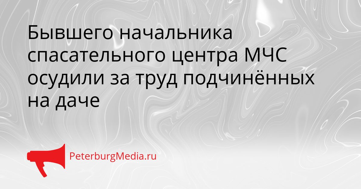 Бывшего начальника спасательного центра МЧС осудили за труд подчинённых на даче Сгенерировано