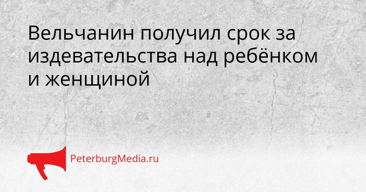 Вельчанин получил срок за издевательства над ребёнком и женщиной
