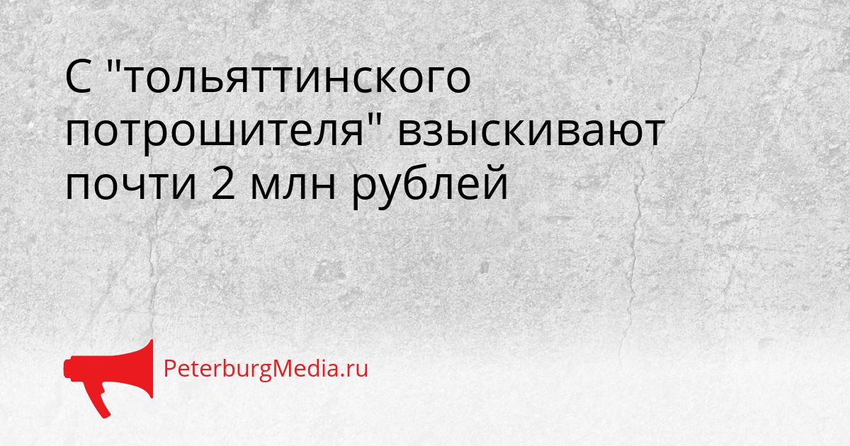 С "тольяттинского потрошителя" взыскивают почти 2 млн рублей