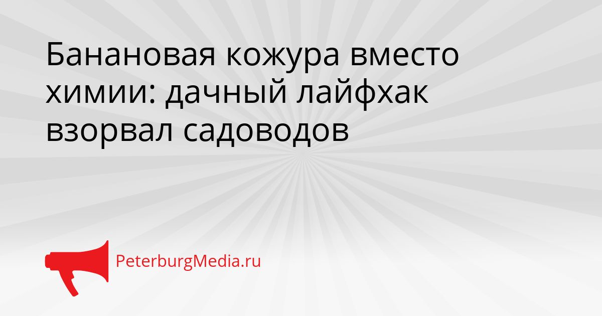 Банановая кожура вместо химии: дачный лайфхак взорвал садоводов