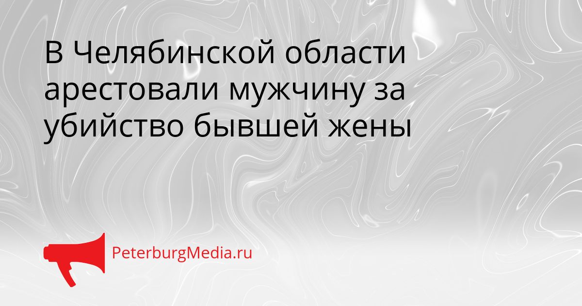 В Челябинской области арестовали мужчину за убийство бывшей жены Сгенерировано