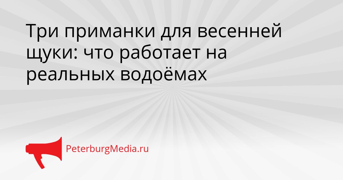 Три приманки для весенней щуки: что работает на реальных водоёмах