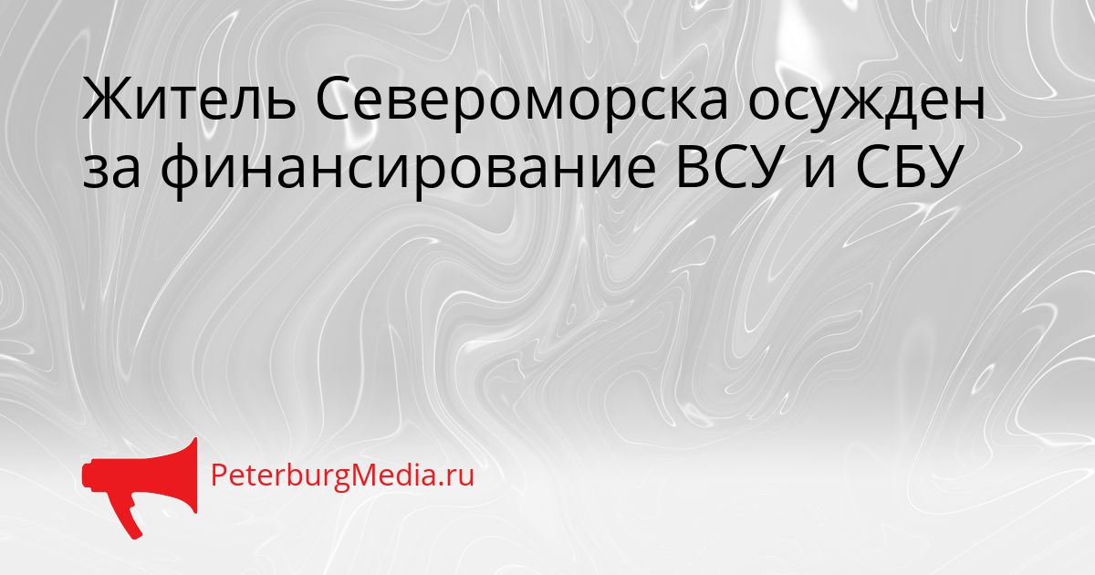 Житель Североморска осужден за финансирование ВСУ и СБУ