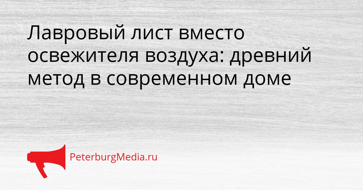 Лавровый лист вместо освежителя воздуха: древний метод в современном доме