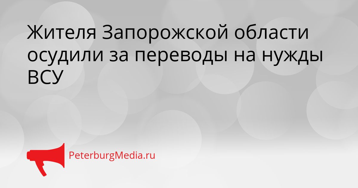 Жителя Запорожской области осудили за переводы на нужды ВСУ