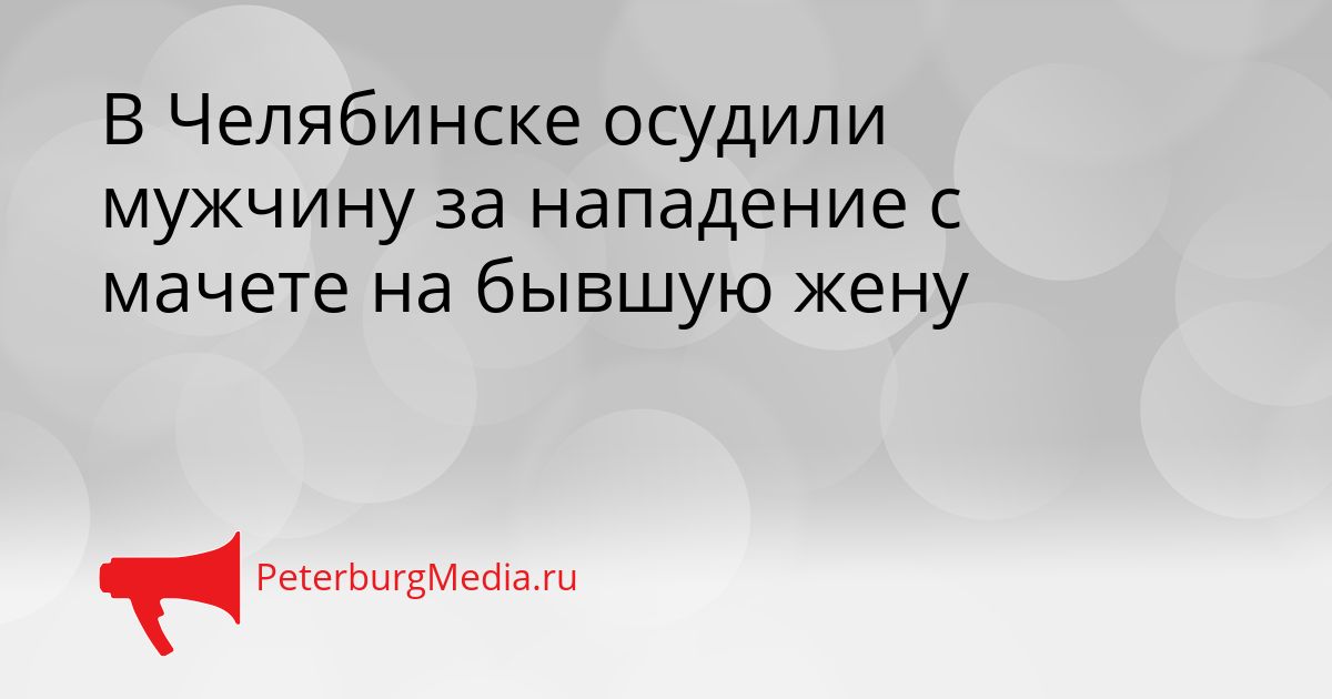 В Челябинске осудили мужчину за нападение с мачете на бывшую жену