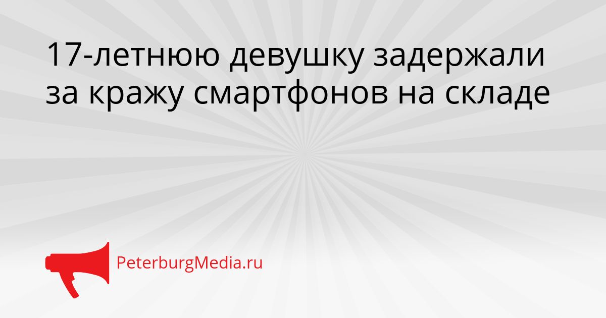 17-летнюю девушку задержали за кражу смартфонов на складе