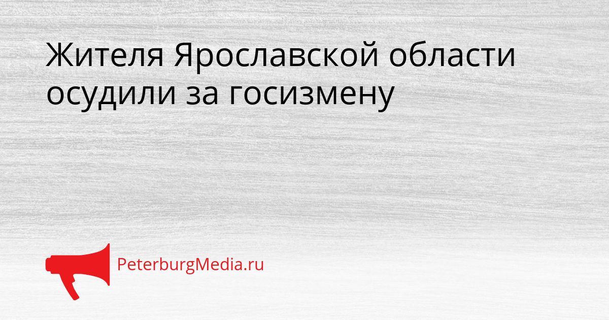 Жителя Ярославской области осудили за госизмену