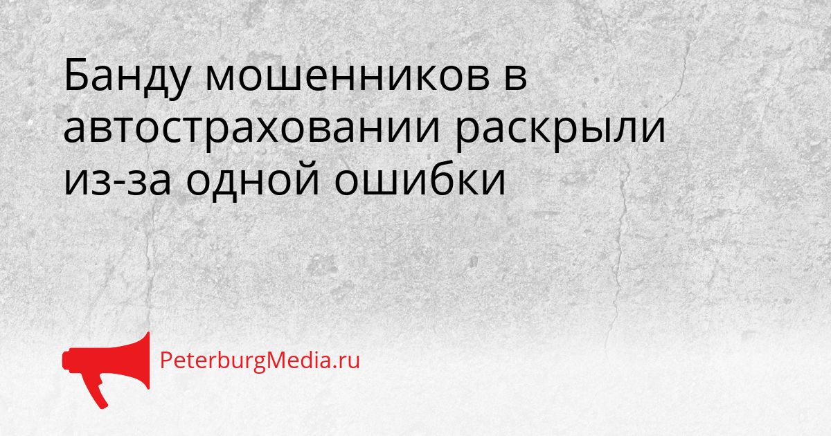 Банду мошенников в автостраховании раскрыли из-за одной ошибки
