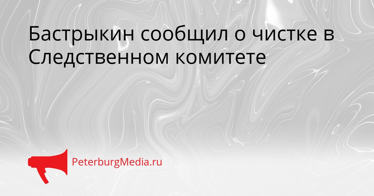 Бастрыкин сообщил о чистке в Следственном комитете