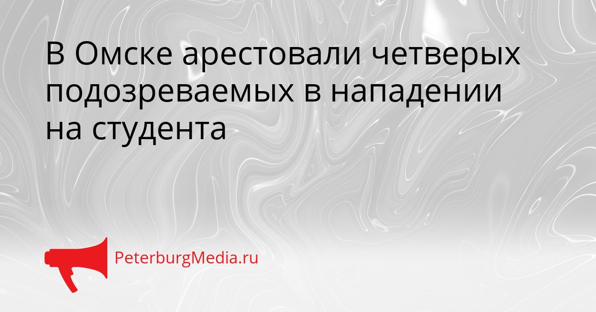 В Омске арестовали четверых подозреваемых в нападении на студента