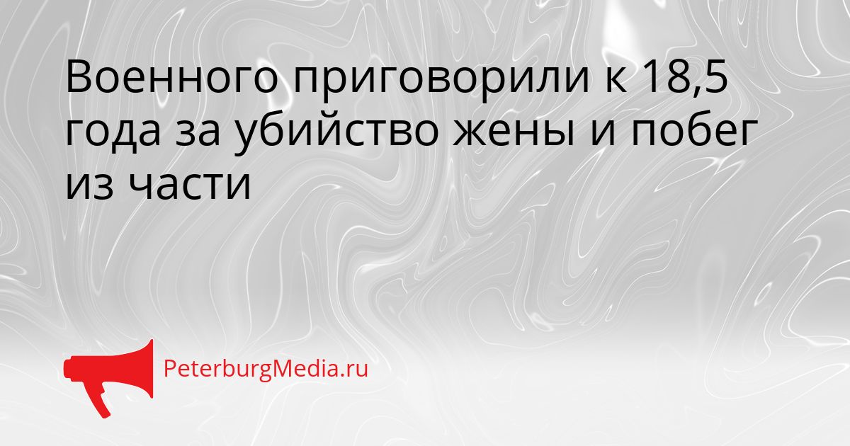 Военного приговорили к 18,5 года за убийство жены и побег из части