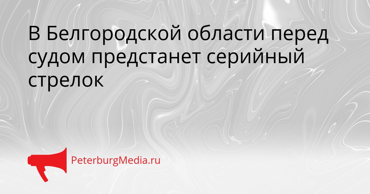 В Белгородской области перед судом предстанет серийный стрелок Сгенерировано