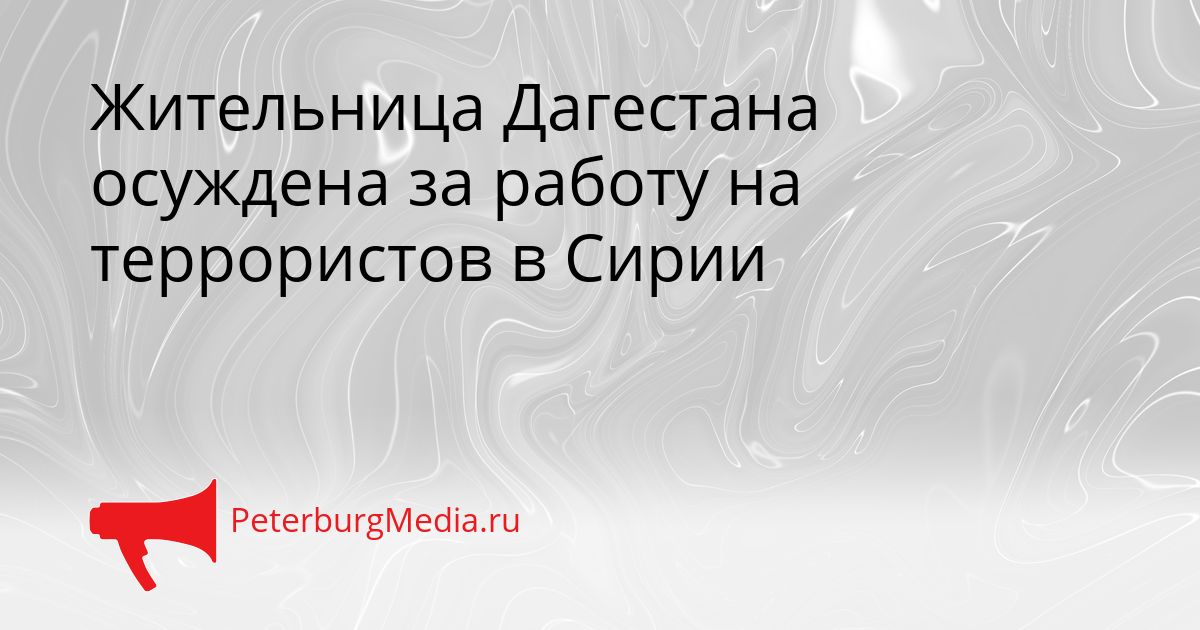 Жительница Дагестана осуждена за работу на террористов в Сирии