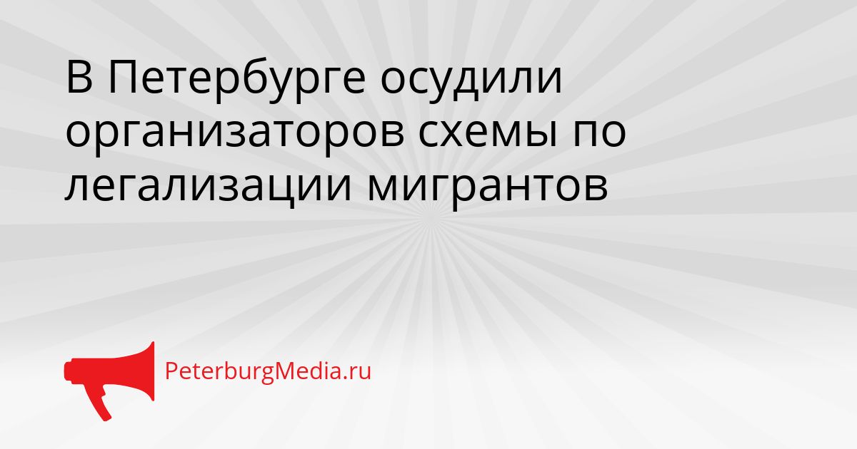 В Петербурге осудили организаторов схемы по легализации мигрантов