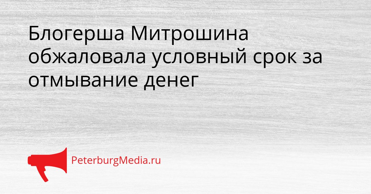 Блогерша Митрошина обжаловала условный срок за отмывание денег
