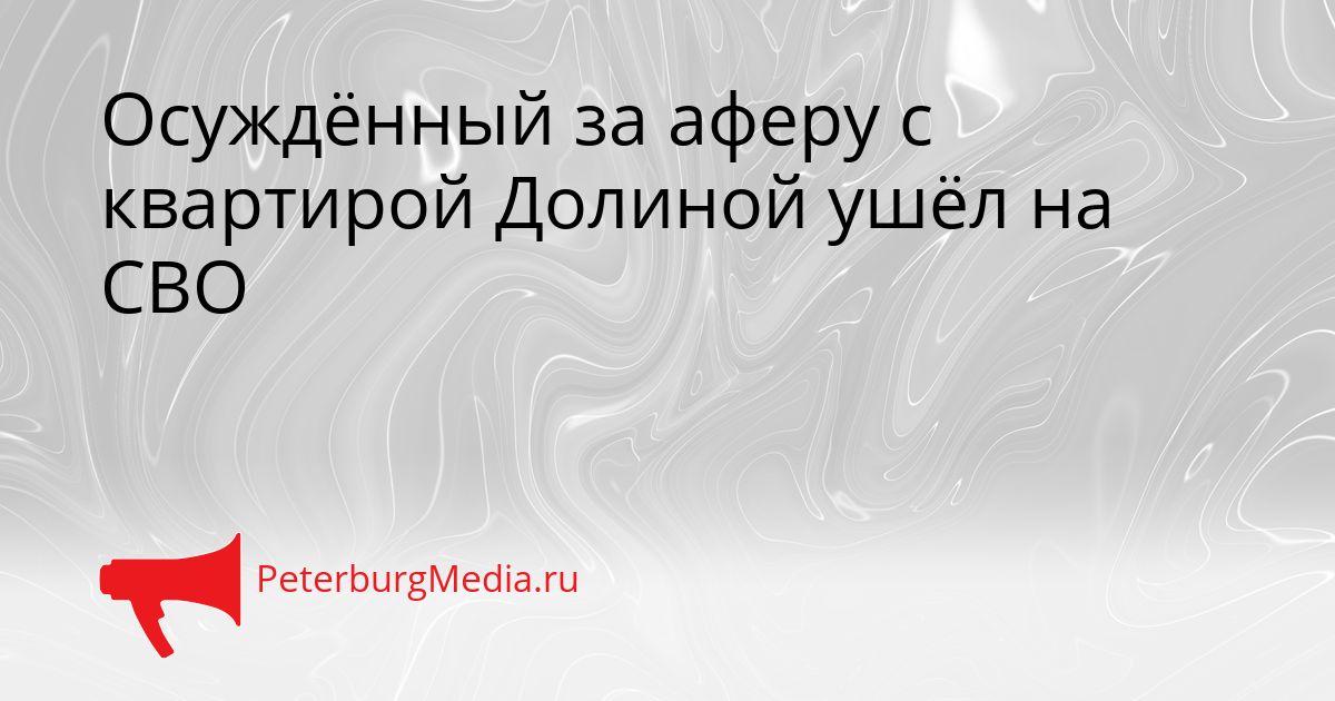 Осуждённый за аферу с квартирой Долиной ушёл на СВО