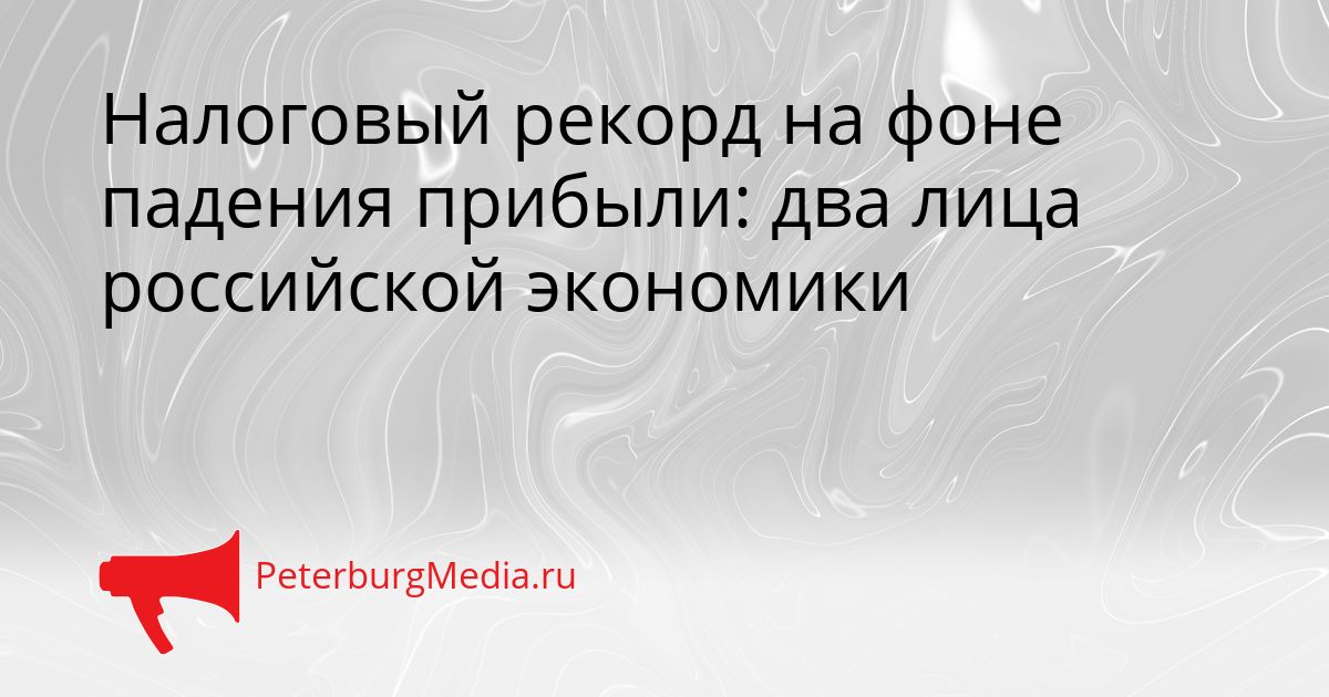 Налоговый рекорд на фоне падения прибыли: два лица российской экономики