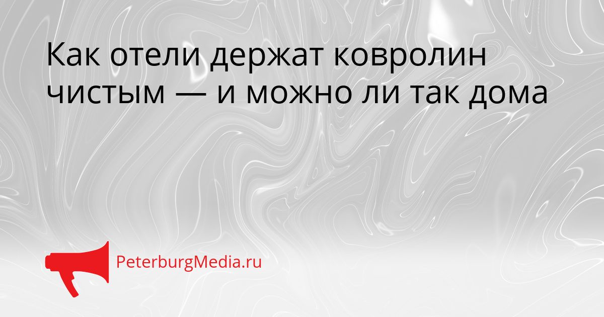 Как отели держат ковролин чистым — и можно ли так дома