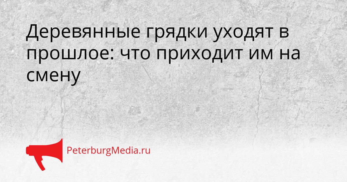 Деревянные грядки уходят в прошлое: что приходит им на смену Сгенерировано