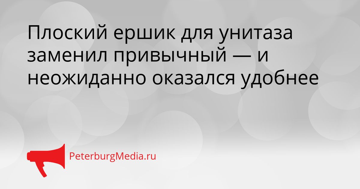 Плоский ершик для унитаза заменил привычный — и неожиданно оказался удобнее