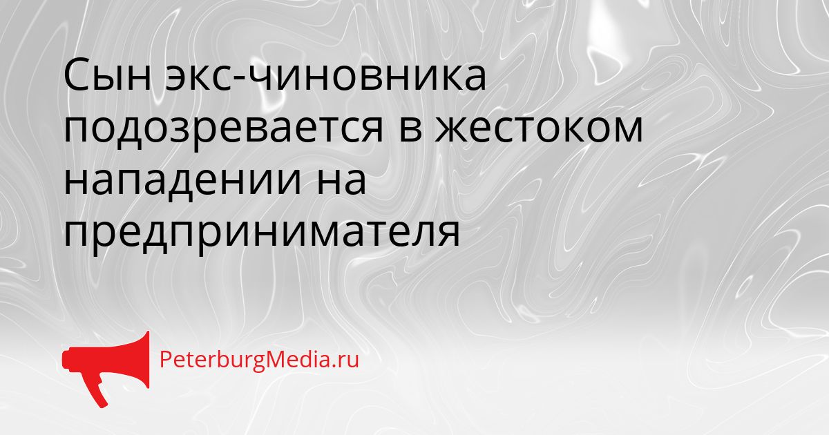 Сын экс-чиновника подозревается в жестоком нападении на предпринимателя