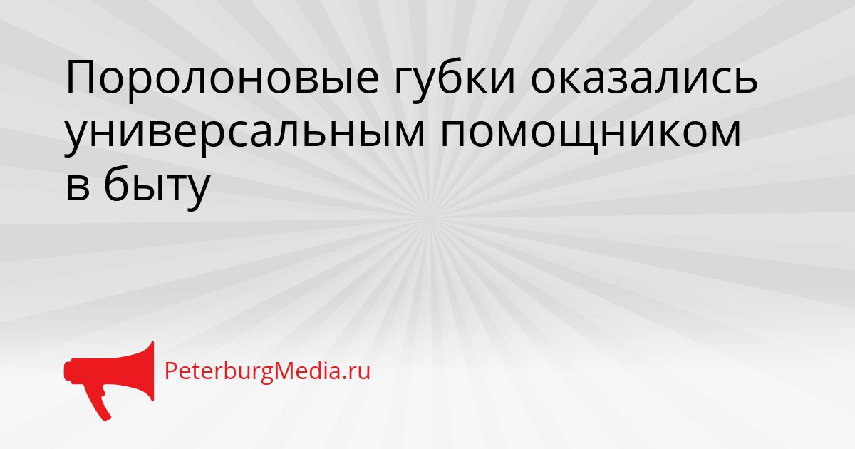 Поролоновые губки оказались универсальным помощником в быту