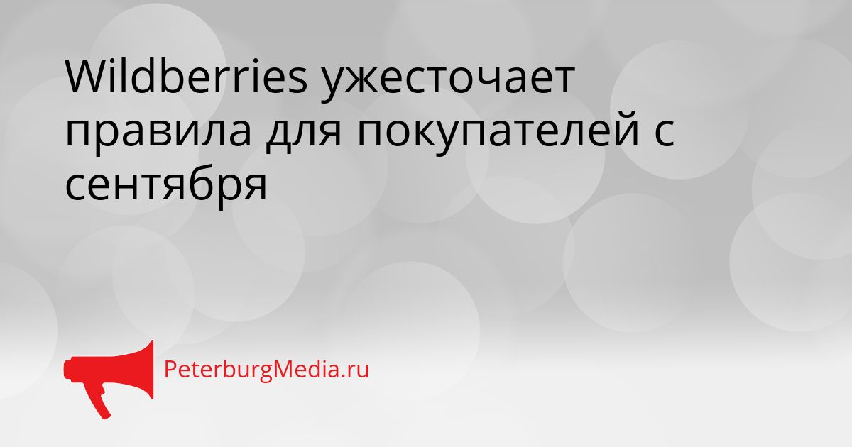 Wildberries ужесточает правила для покупателей с сентября Сгенерировано