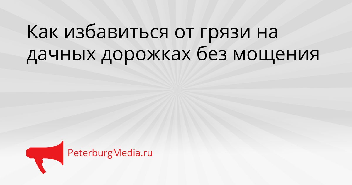 Как избавиться от грязи на дачных дорожках без мощения