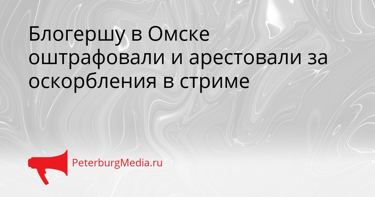 Блогершу в Омске оштрафовали и арестовали за оскорбления в стриме