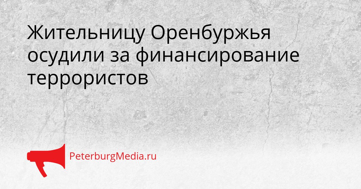 Жительницу Оренбуржья осудили за финансирование террористов