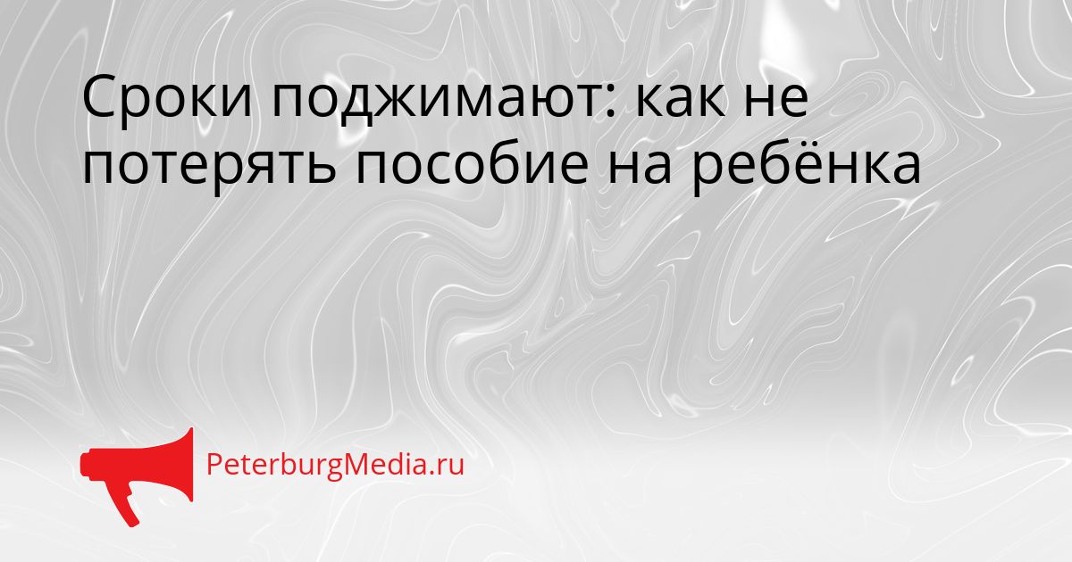 Сроки поджимают: как не потерять пособие на ребёнка