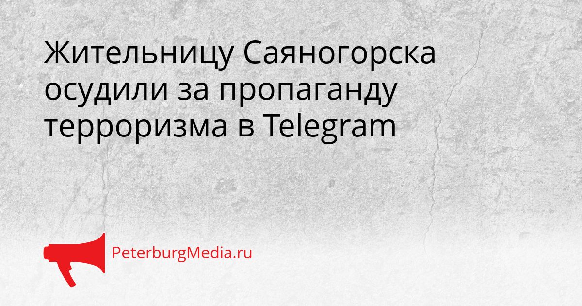 Жительницу Саяногорска осудили за пропаганду терроризма в Telegram