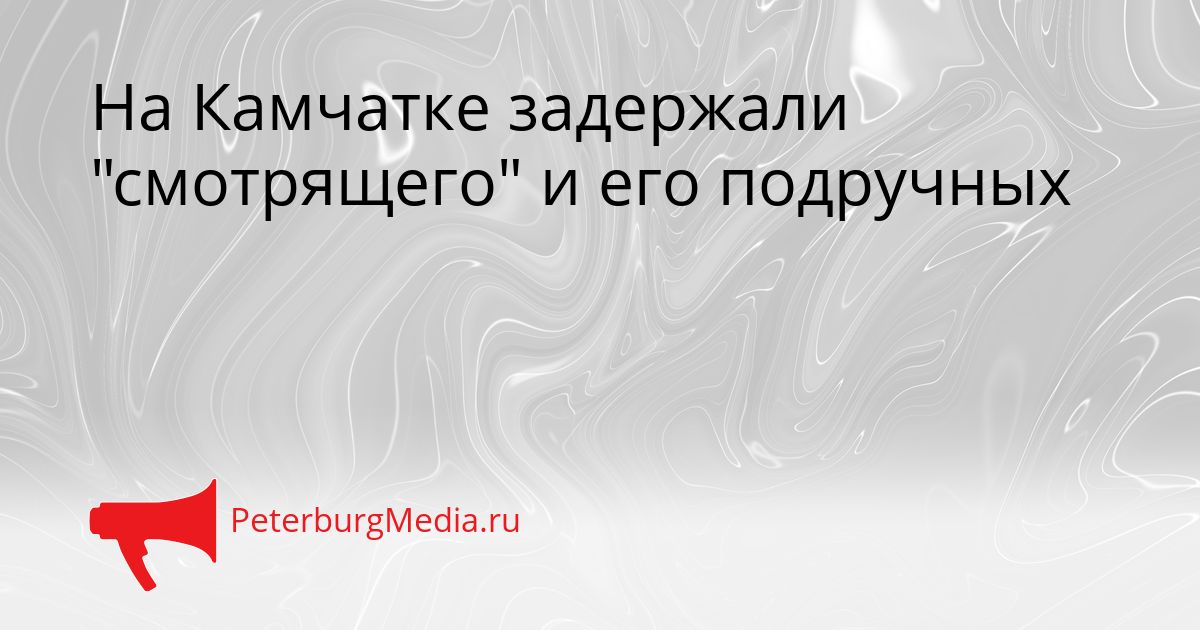 На Камчатке задержали "смотрящего" и его подручных
