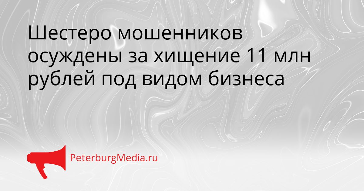 Шестеро мошенников осуждены за хищение 11 млн рублей под видом бизнеса