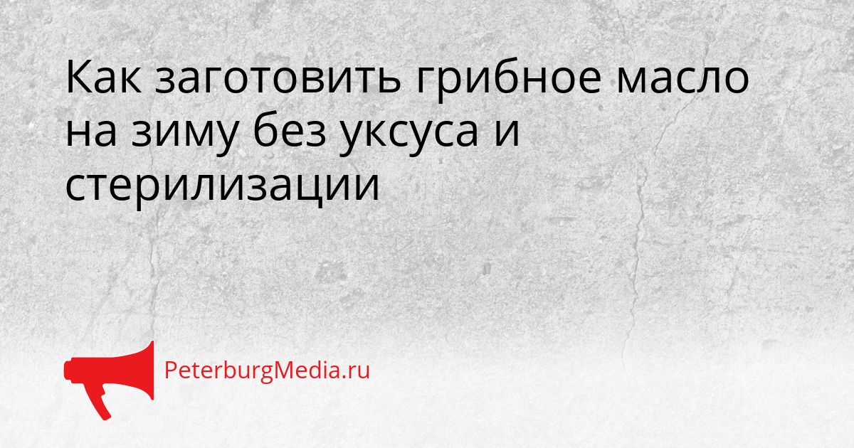 Как заготовить грибное масло на зиму без уксуса и стерилизации