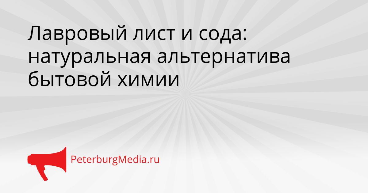 Лавровый лист и сода: натуральная альтернатива бытовой химии