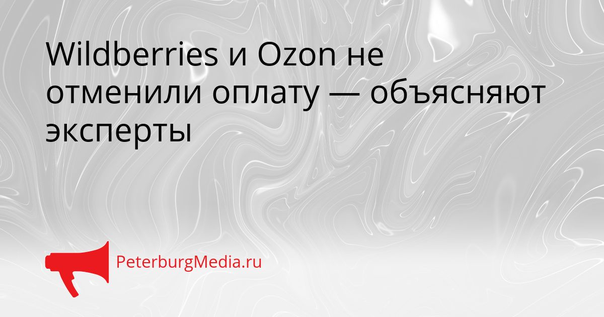 Wildberries и Ozon не отменили оплату — объясняют эксперты