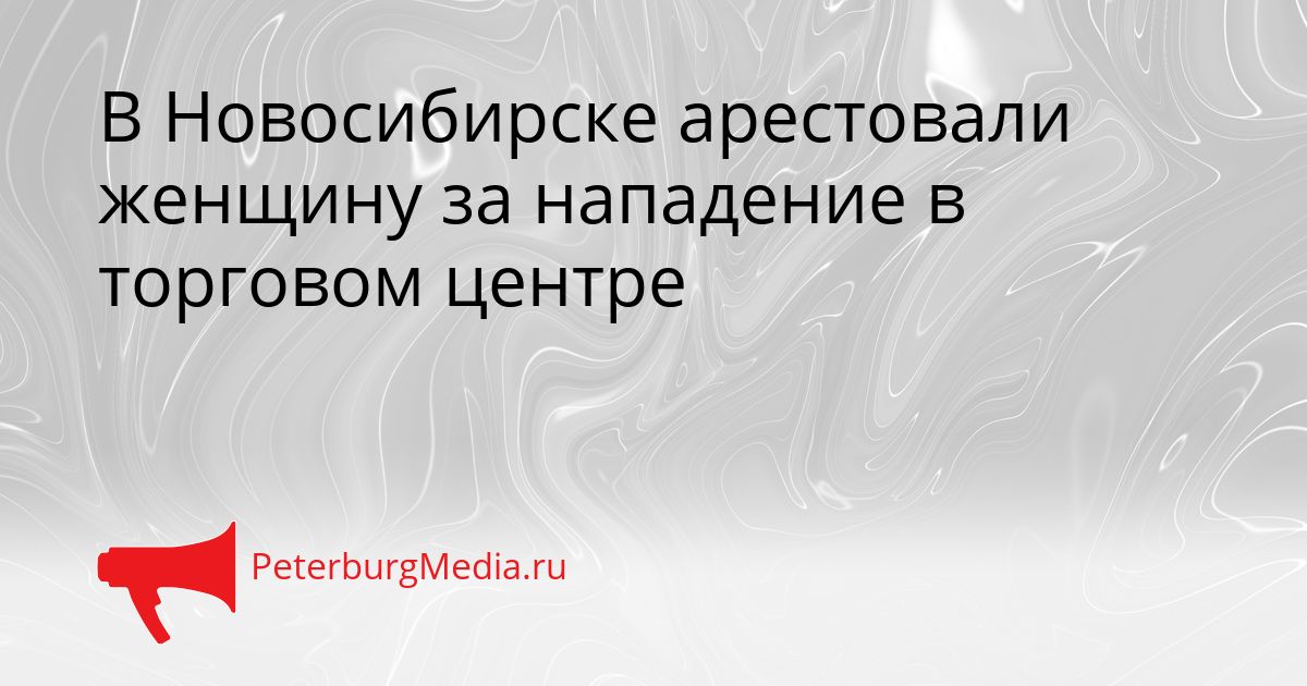 В Новосибирске арестовали женщину за нападение в торговом центре