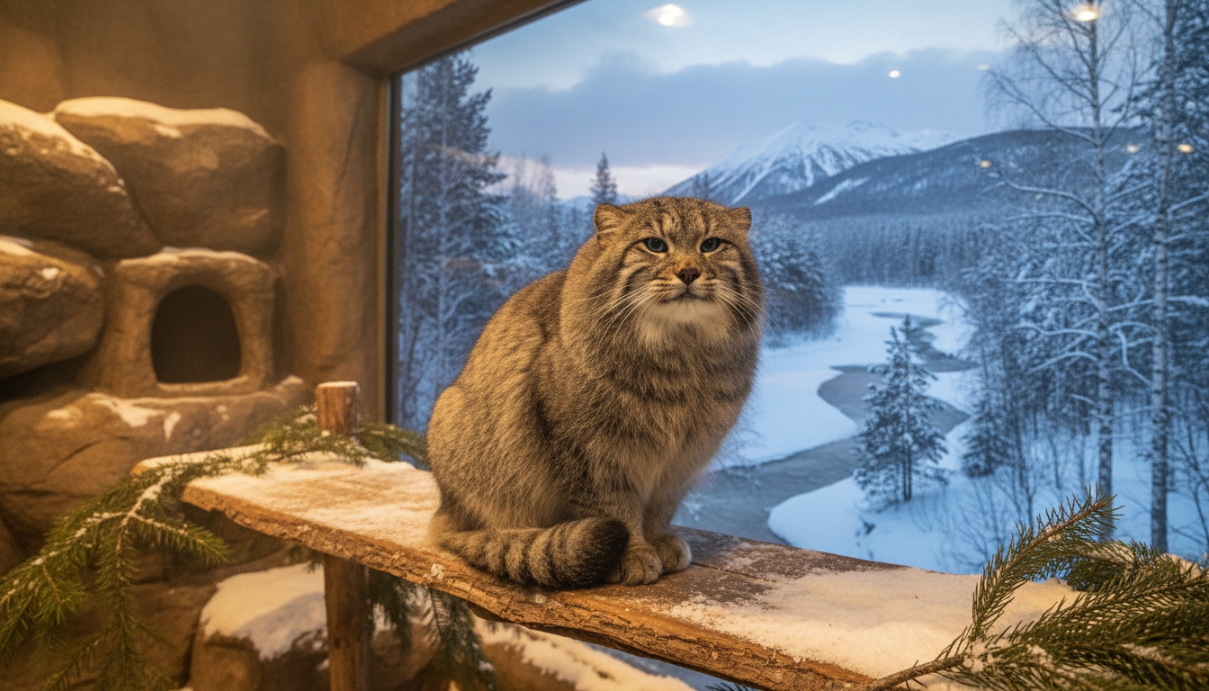 Манул Шу набрал идеальный зимний вес Сгенерировано