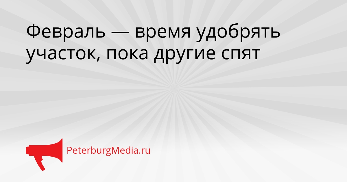 Февраль — время удобрять участок, пока другие спят Сгенерировано