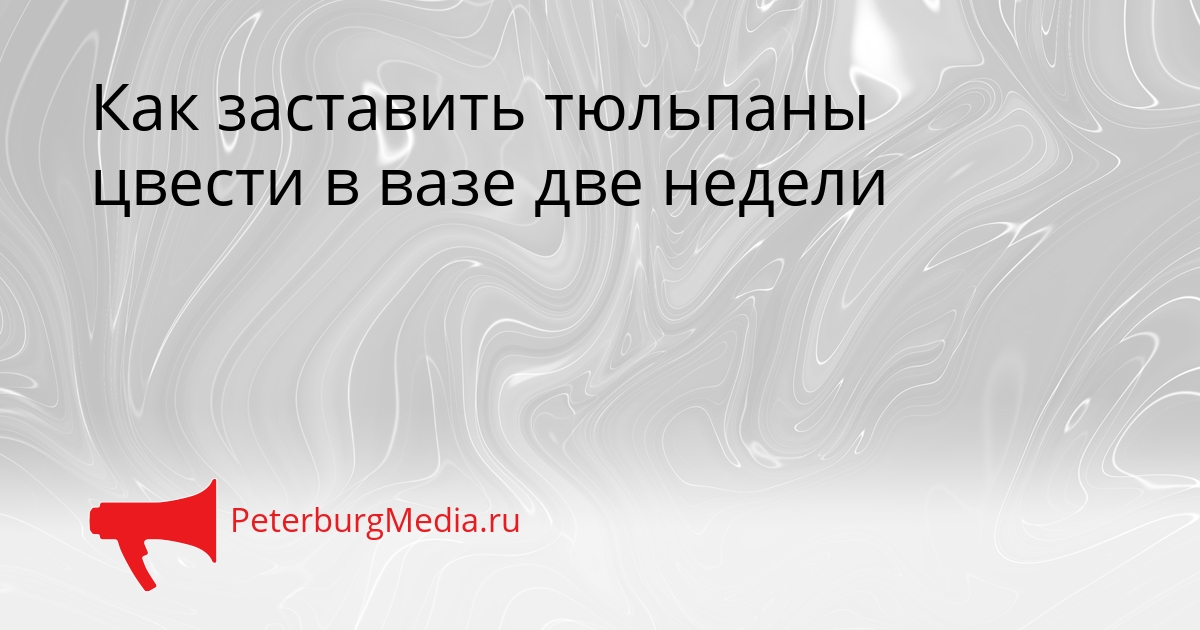 Как заставить тюльпаны цвести в вазе две недели Сгенерировано