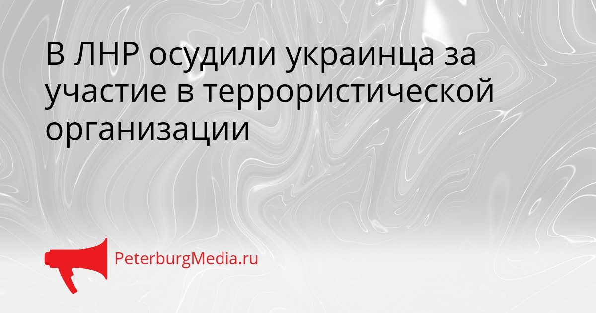 В ЛНР осудили украинца за участие в террористической организации Сгенерировано